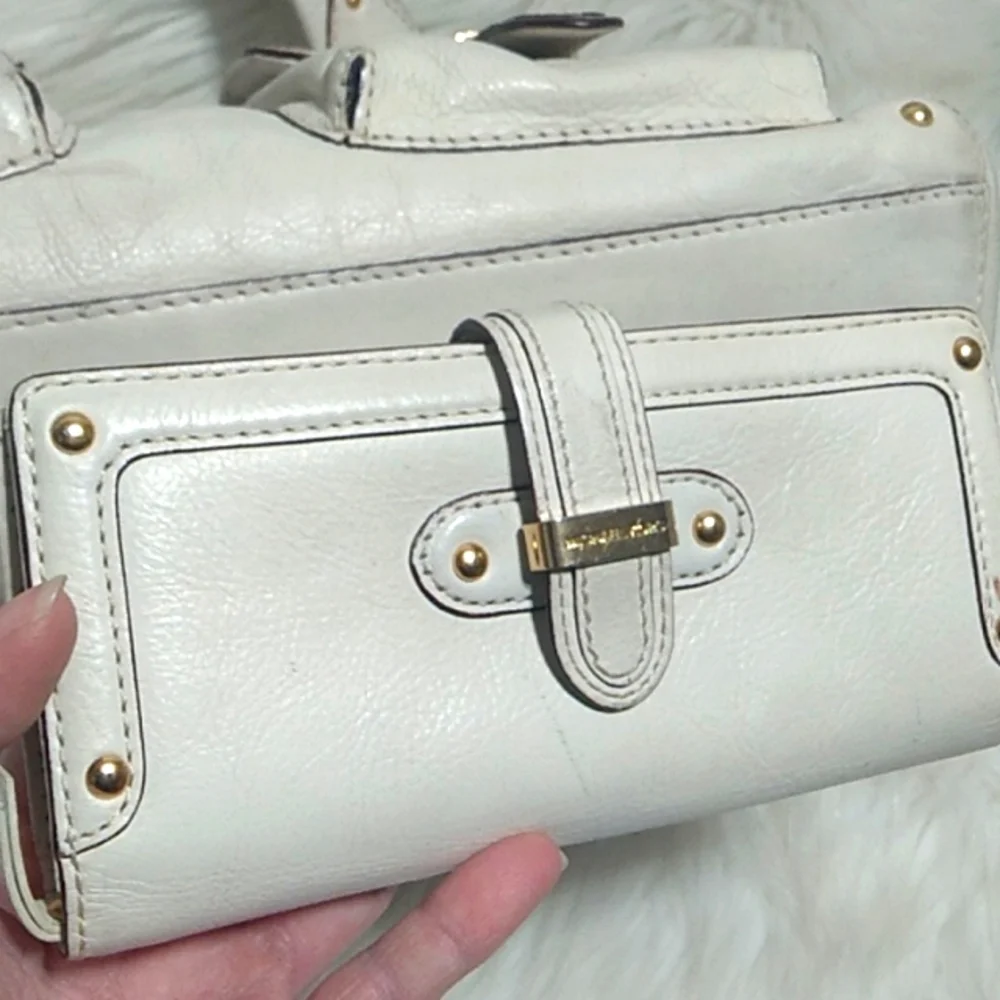 SALE! Michael Kors Shoulder Bag & Matching  Studded Vintage Wallet Set